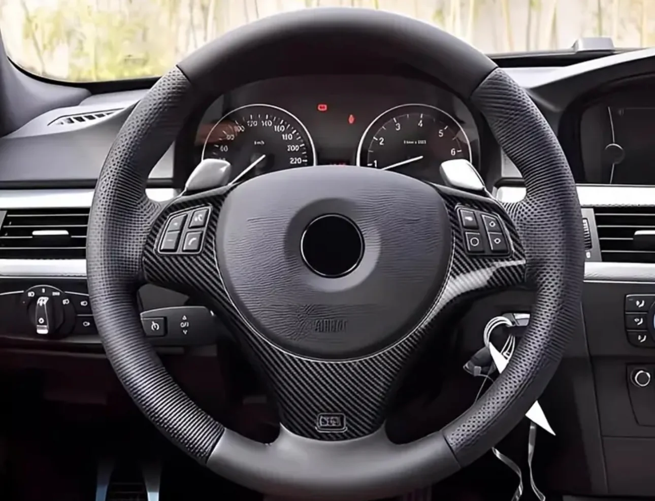 BMW E90 E91 E92 E93 carbon look ratin suoja M-sport - Image 3