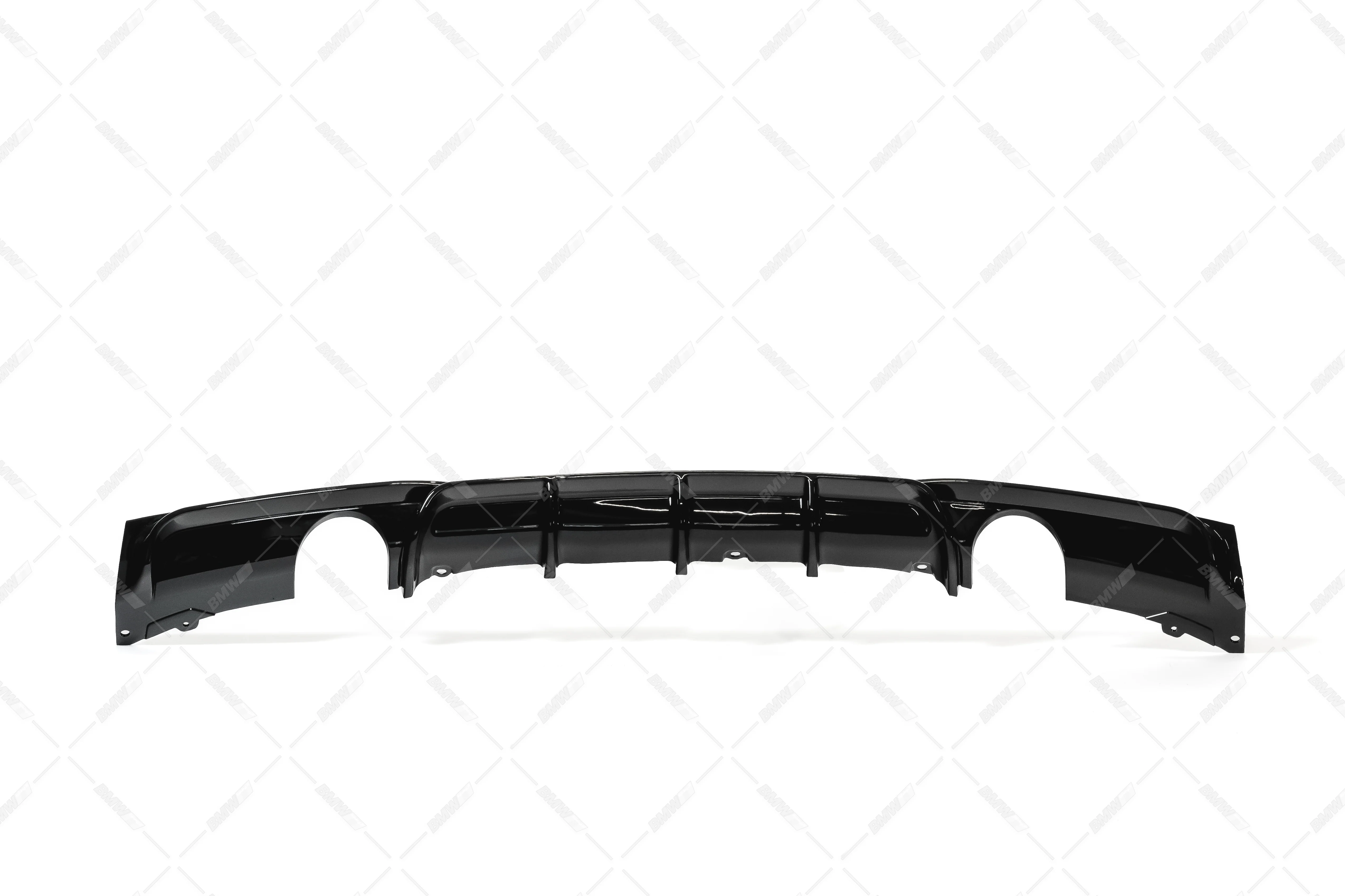 BMW F30 F31 M-Performance diffusori kiiltävän musta M-Sport takapuskuriin 1+1 putkenpäille - Image 4