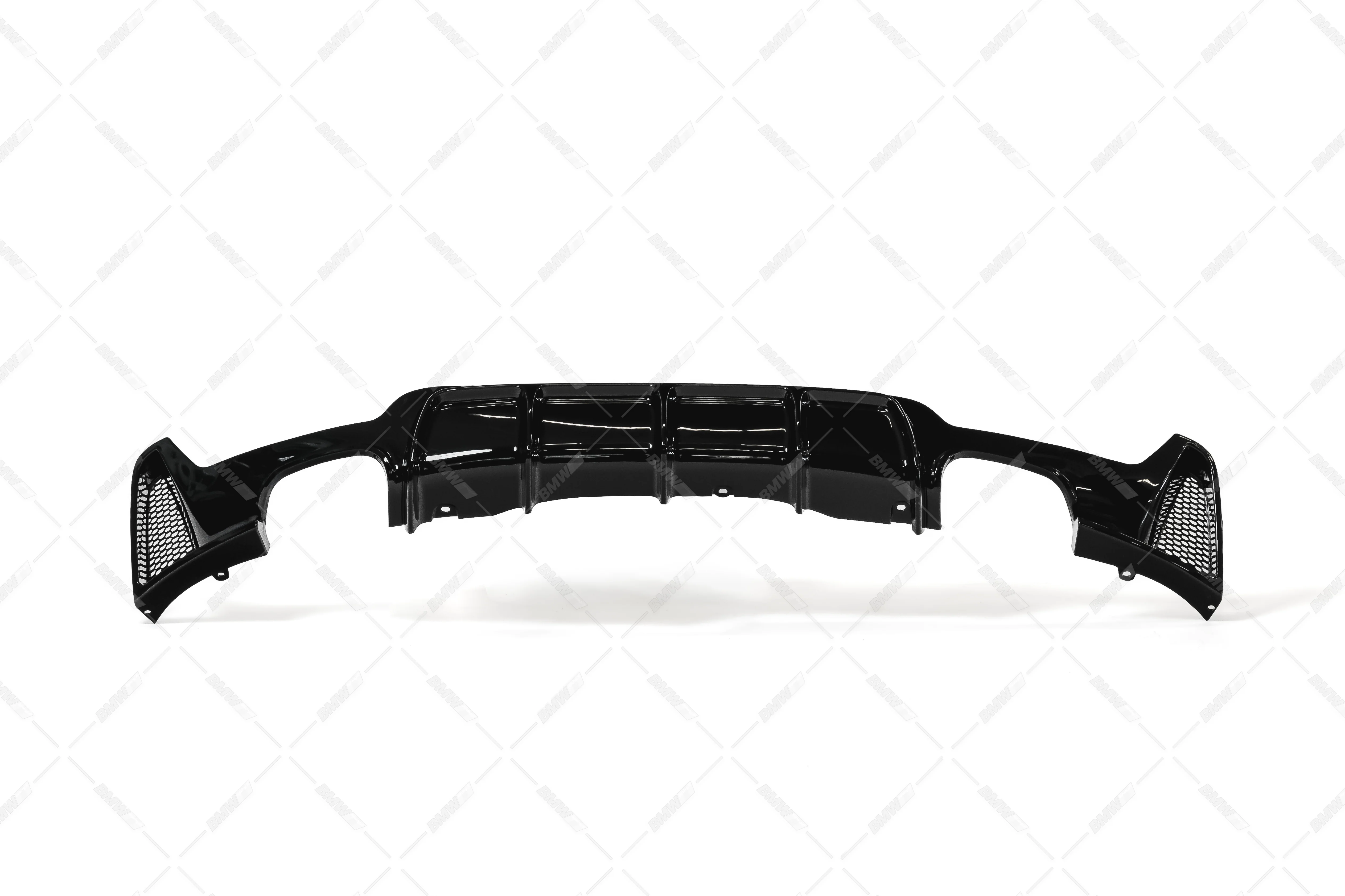 BMW F32 F33 F36, M-Performance kiiltävän musta takapuskurin diffusori - Image 3